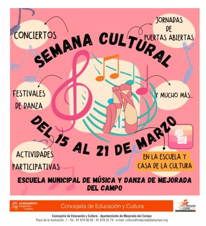Imagen Semana Cultural de la Escuela de Música y Danza en Mejorada del Campo